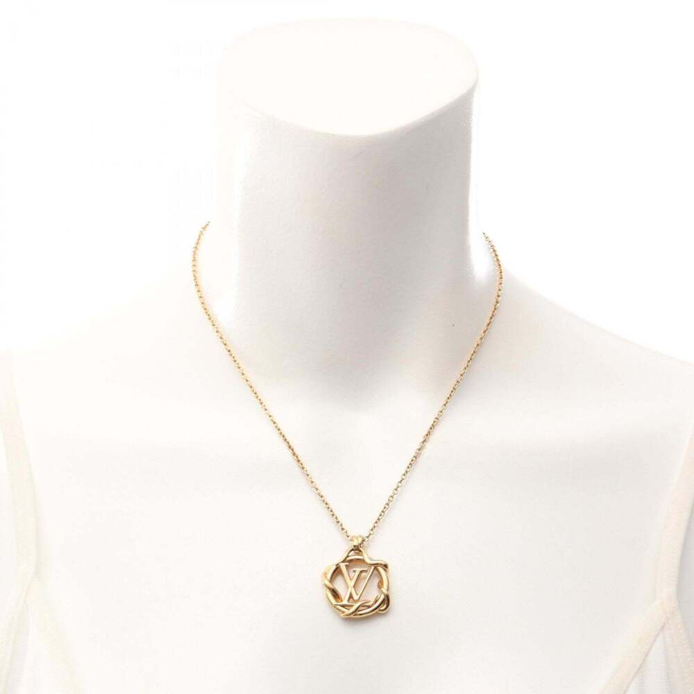 LOUIS VUITTON Gold Necklace - Picture 6 of 10